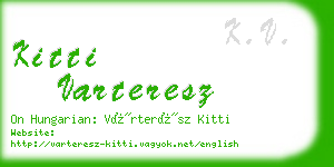 kitti varteresz business card